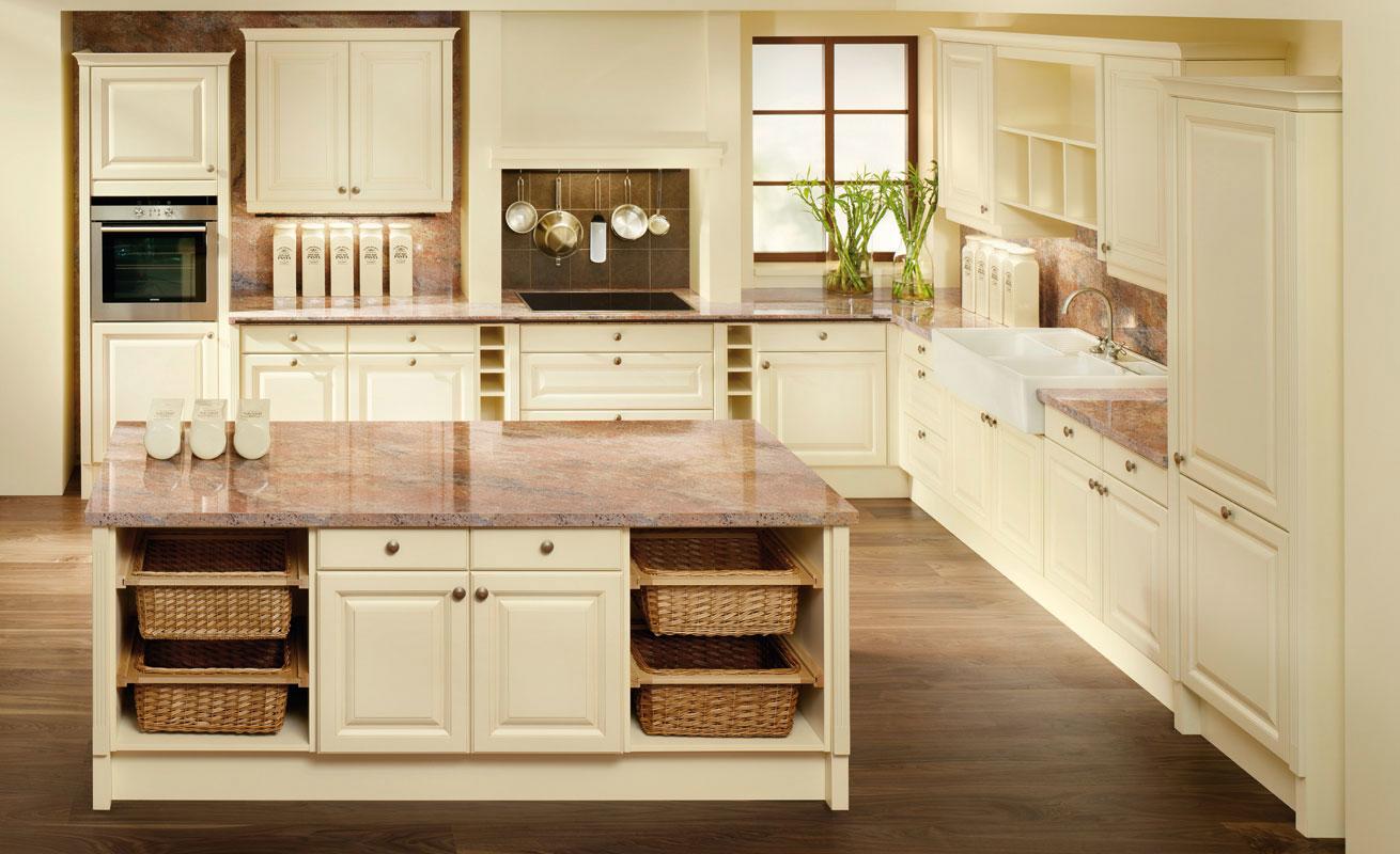 DanKuchen Landhaus Elfenbein / Ivory Brown Granit